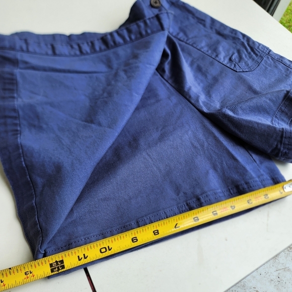 Nine West Jeans Women's Skort Wrap Front Elastic Back Waist Comfort Navy Blue M - Picture 7 of 11